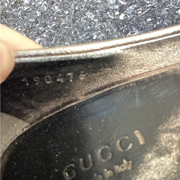 Acubi mermaidcore fairycore Gucci Open Toe Silver Heel Leather Shoes US 7.5 - Picture 15 of 15